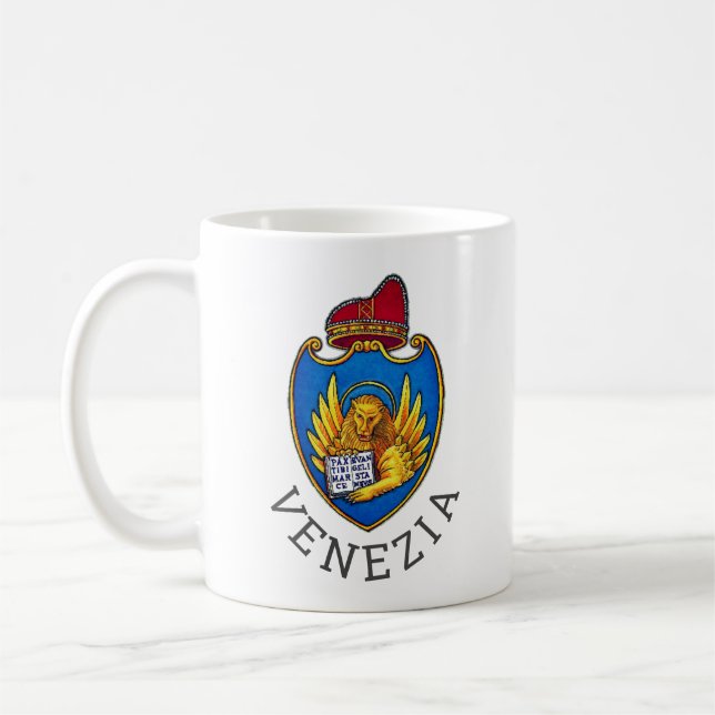 Coat of Arms of Venice, Italy Coffee Mug (Left)
