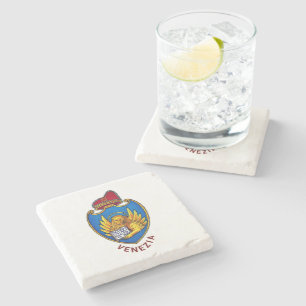Coat of Arms of Venice, Italy Stone Coaster