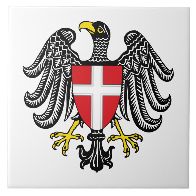 Coat of Arms of Vienna (Austria) Tile (Front)