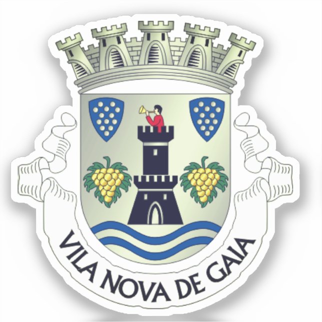 Coat of Arms of Vila Nova de Gaia, PORTUGAL (Front)