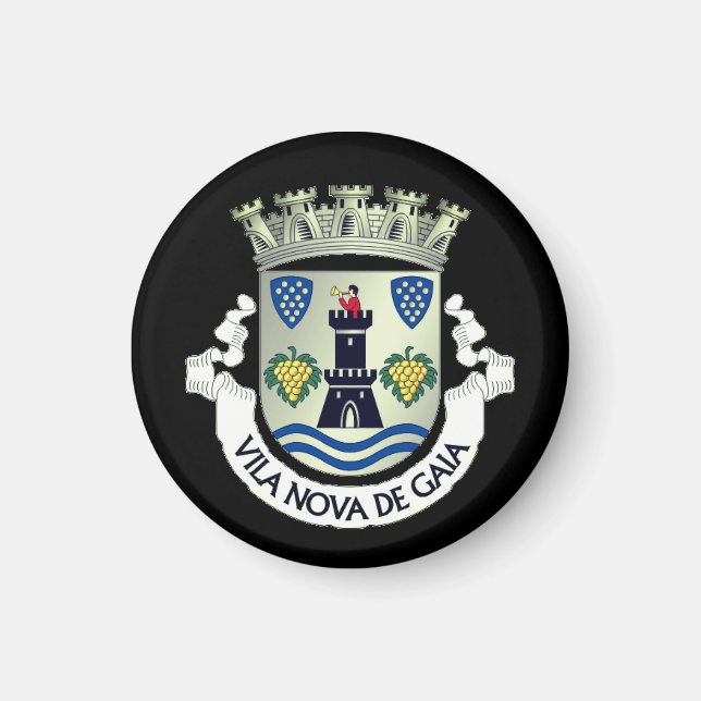 Coat of Arms of Vila Nova de Gaia, PORTUGAL Magnet (Front)