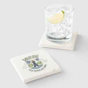 Coat of Arms of Vila Nova de Gaia, PORTUGAL Stone Coaster