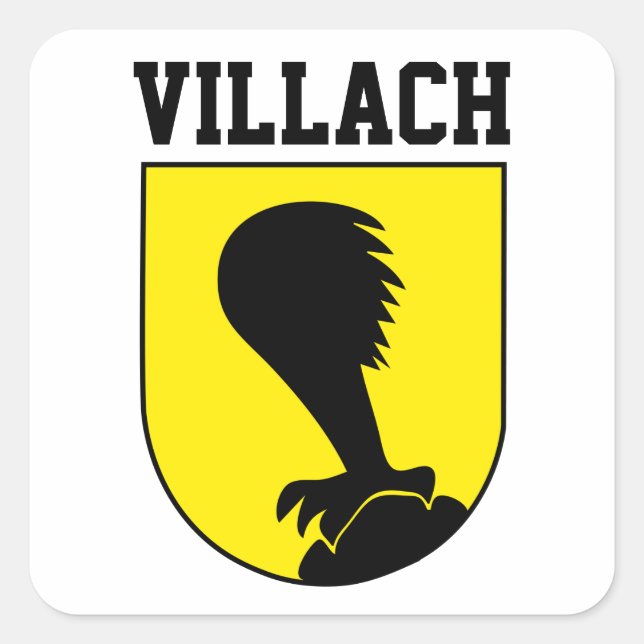 Coat of Arms of Villach - AUSTRIA Square Sticker (Front)
