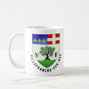 Coat of Arms of Villefranche-sur-Mer, France Coffe Coffee Mug