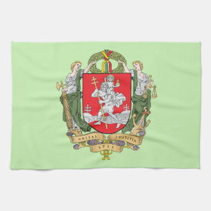 Coat of arms of Vilnius, Lithuania Kitchen Towel