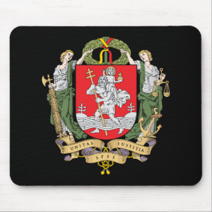 Coat of arms of Vilnius, Lithuania Mouse Pad