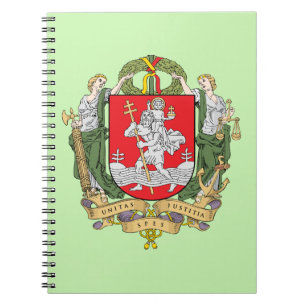 Coat of arms of Vilnius, Lithuania Notebook