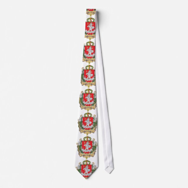 Coat of arms of Vilnius, Lithuania Tie (Front)