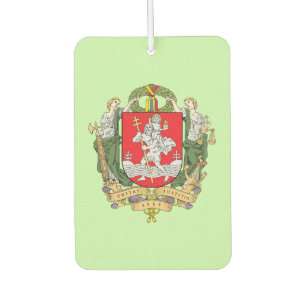 Coat of arms of Vilnius, Lithuania Tote Bag Car Air Freshener
