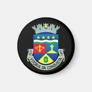 Coat of Arms of Vitória da Conquista (BRAZIL) Magnet