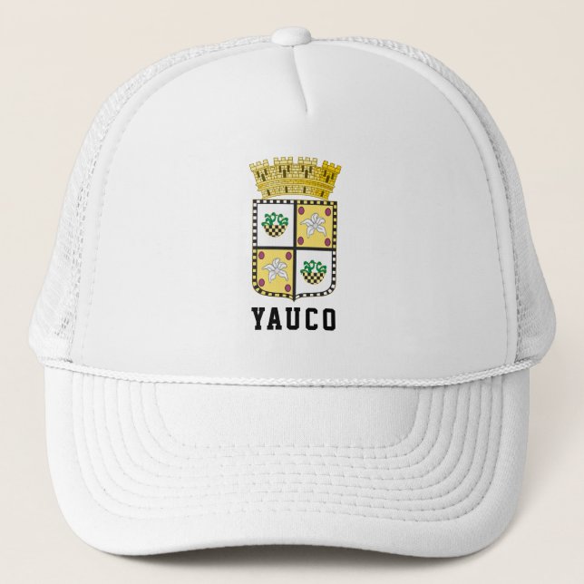 Coat of Arms of Yauco, Puerto Rico Trucker Hat (Front)