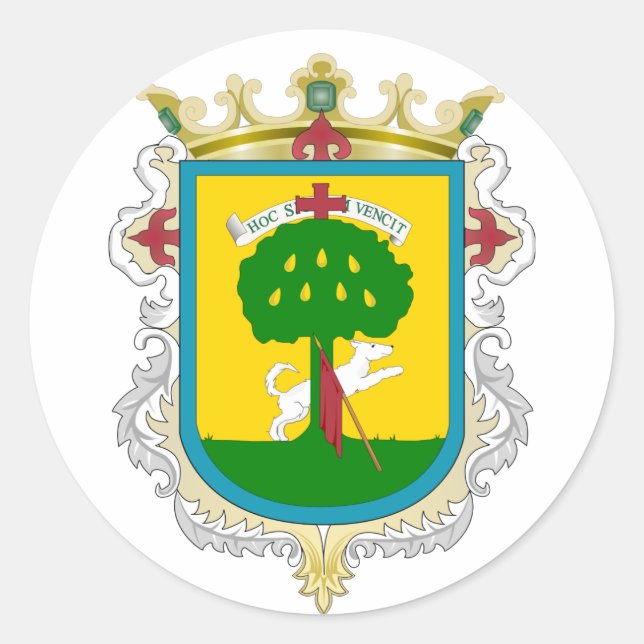 Coat of Arms of Zapopan - Mexico Classic Round Sticker (Front)