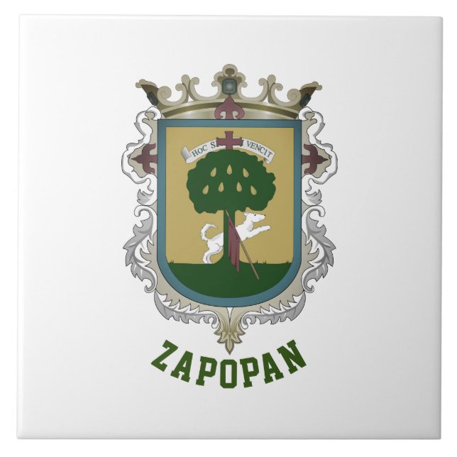 Coat of Arms of Zapopan - Mexico Tile (Front)