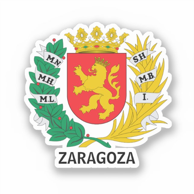 Coat of Arms of Zaragoza, SPAIN (Front)