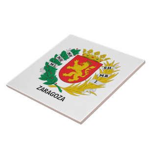 Coat of Arms of Zaragoza, SPAIN Tile