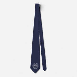 Coat of Arms Peruvian Navy Blue Tie