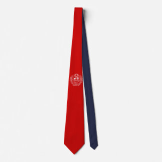 Coat of Arms Peruvian White and Red Tie