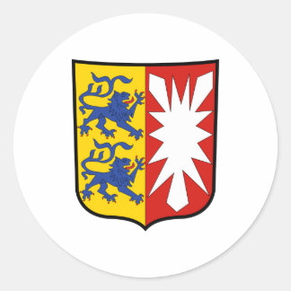Coat of arms Schleswig-Holstein Official Germany Classic Round Sticker