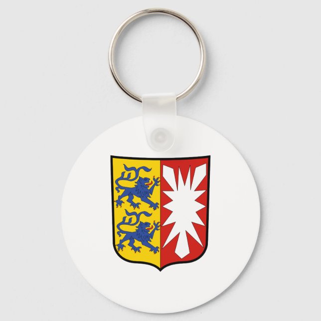 Coat of arms Schleswig-Holstein Official Germany Key Ring (Front)