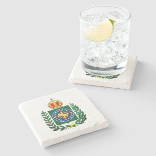 Coat of Arms - Second Empire of Brazil Stone Coaster