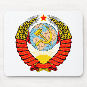 Coat of Arms Soviet Union Official Heraldry Symbol Mouse Mat