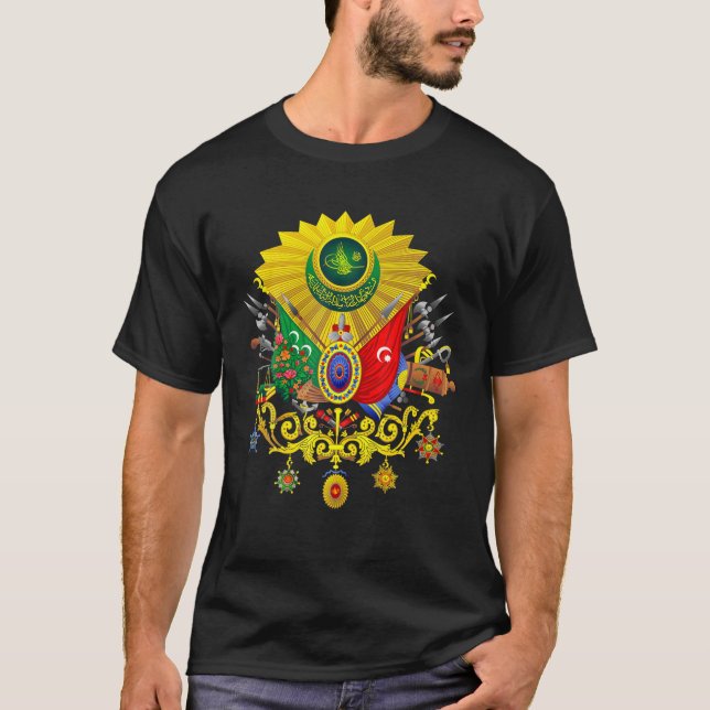 Coat Of Arms Sultan Abdulhamid II Arma Kurulus Ott T-Shirt (Front)