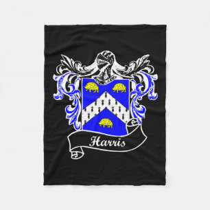 Coat Of Arms Surname Last Name Family Crest Fleece Blanket