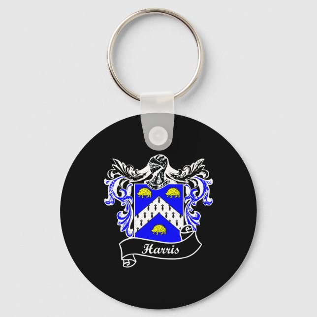 Coat Of Arms Surname Last Name Family Crest  Key Ring (Front)