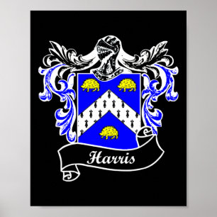Coat Of Arms Surname Last Name Family Crest Poster