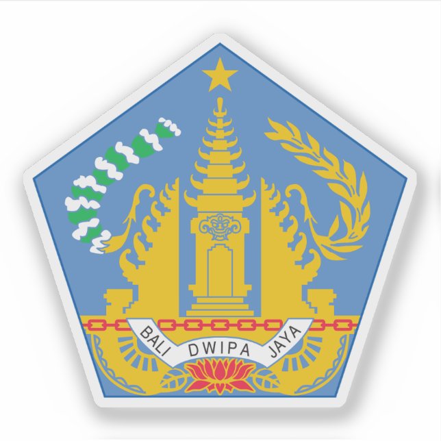 Coat of arms the Bali province, Indonesia (Front)