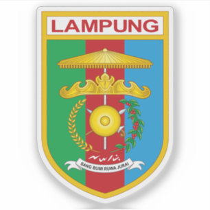 Coat of arms the Lampung province, Indonesia