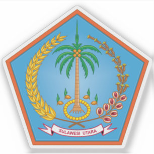 Coat of arms the North Sulawesi province,Indonesia