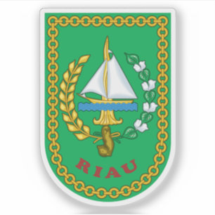 Coat of arms the Riau province, Indonesia
