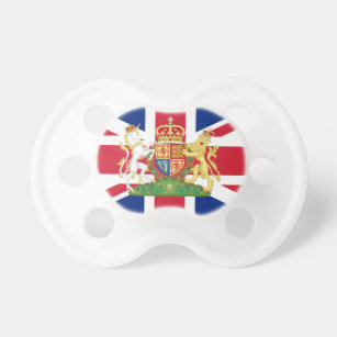 Coat of Arms Union Jack Baby Pacifier