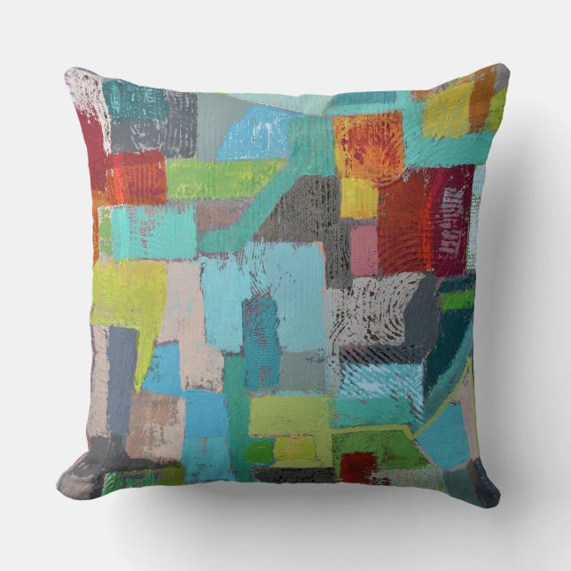Coat of Many Colours 20 x 20 Poly Throw Pillow (Front)