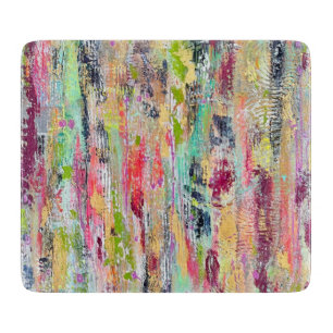 Coat of Many Colours 6 x 7 Deco Glass Cutting Boar Board