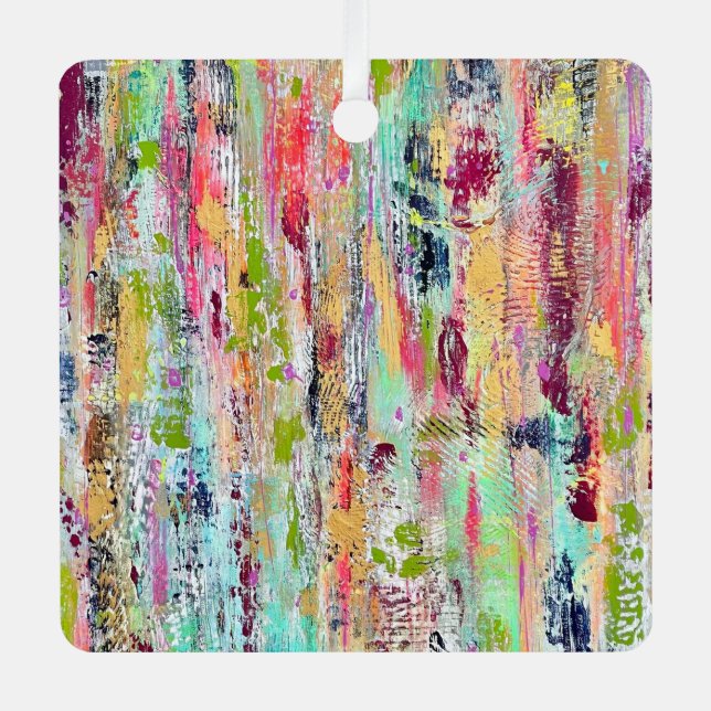 Coat of Many Colours Metal Ornament (Front)