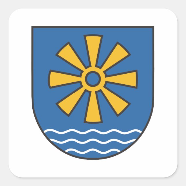 Coat Square Sticker (Front)