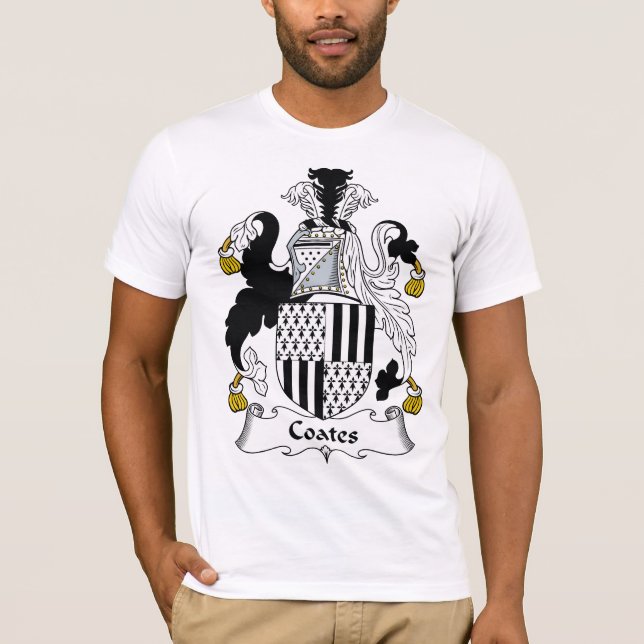 Coates Family Crest T-Shirt (Front)