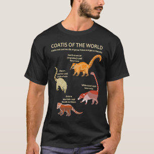 Coati and Coatimundi Species Animal Artwork T-Shirt