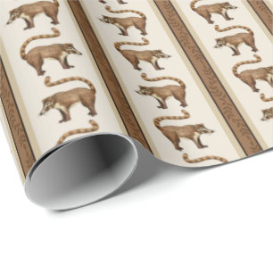 Coati Stripe Wrapping Paper