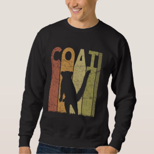 Coati Vintage Coatimundi Retro Coati Lover Exotic  Sweatshirt