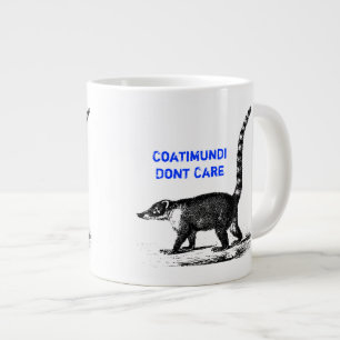 Coatimundi Dont Care Design Large Coffee Mug