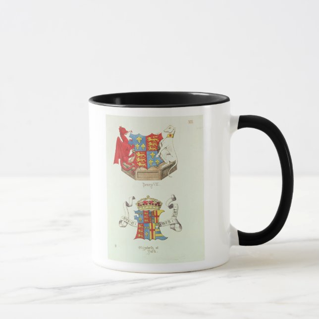 Coats of Arms of Henry VII  and Elizabeth of York Mug (Right)