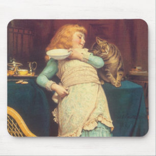 Coaxing Better Than Teasing Charles Burton Barber Mouse Mat