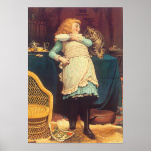 Coaxing Better Than Teasing Charles Burton Barber Poster