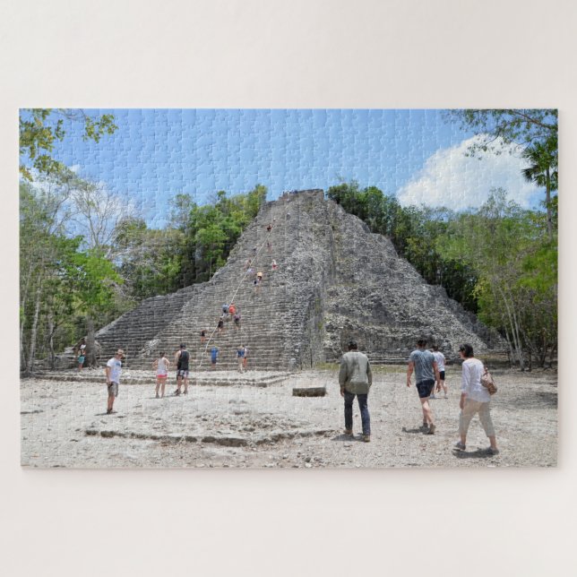 Coba Ancient Ruins Yucatan Mexico Travel Vacation Jigsaw Puzzle (Horizontal)