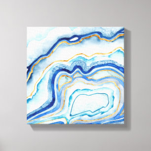 Cobalt Agate II Canvas Print