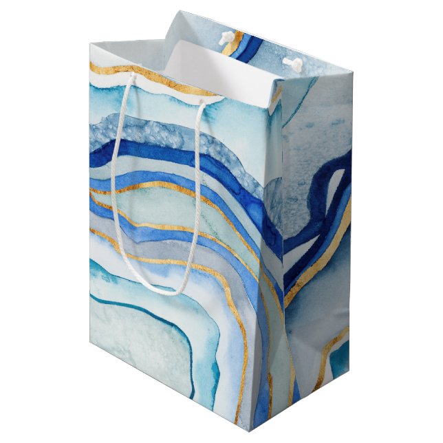 Cobalt Agate II Medium Gift Bag (Front Angled)