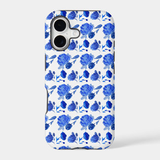 Cobalt and Sapphire Rose iPhone Case